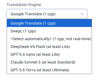 Translation Engines